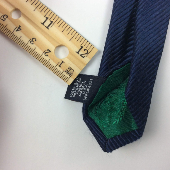 Tommy Hilfiger Mens Tie Yellow Gold Checkered Silk - Picture 4 of 5